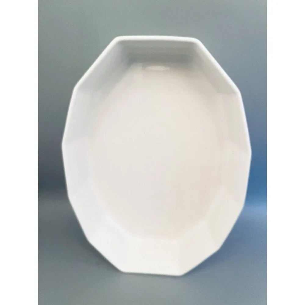 Set of 2 Vintage USA Heritage White Dishes- Serving Platter & Baker Pfaltzgraff